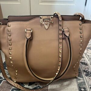 Valentino leather tote bag